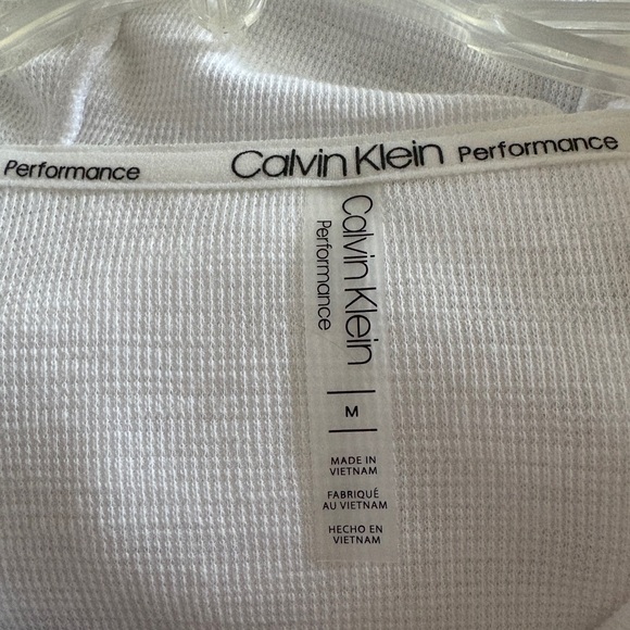 Calvin Klein performance lightweight zip up hoodie in white size medium - Picture 7 of 8